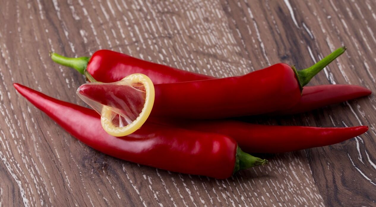 Chili peppers increase testosterone levels in a man’s body and improve potency