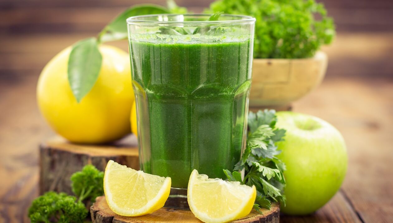 cocktail with parsley to increase potency